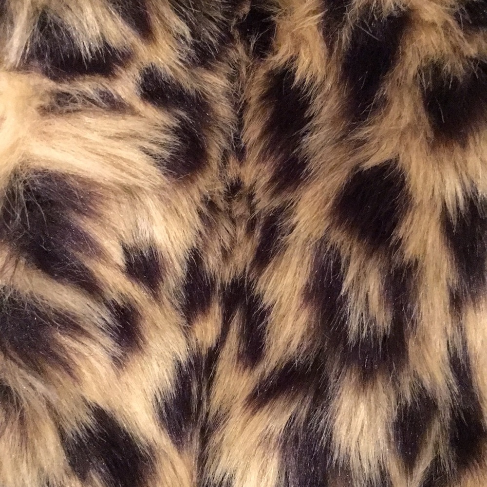 Crewcuts Faux Fur Leopard Print Coat - Picture 5 of 5